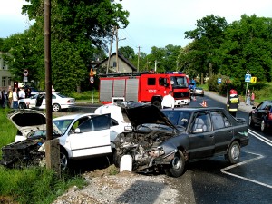 Wypadek samochodowy Anglia